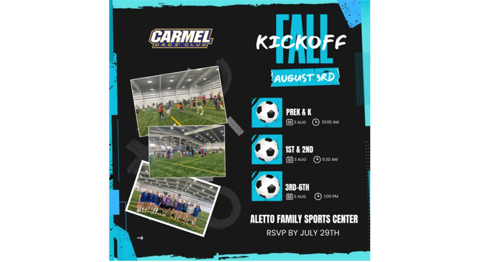 August 3rd: Soccer Kickoff