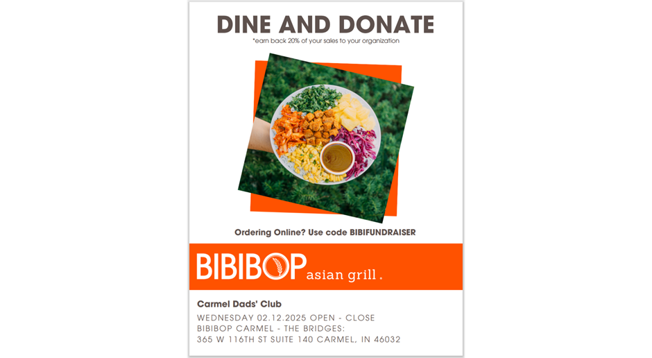 Dine & Donate at BIBIBOP - Feb. 12th